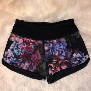 Floral Lululemon Shorts